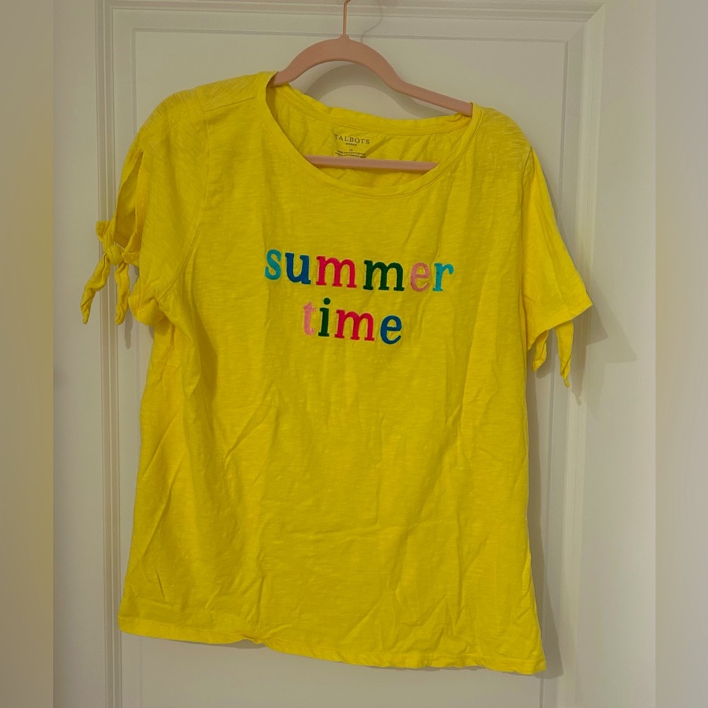 Talbots Yellow 'Summer Time' T-Shirt